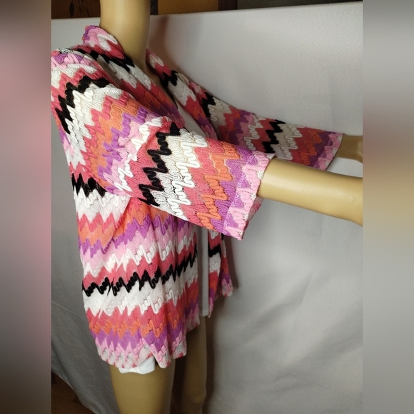 Alfred Dinner women's size xl multi color knit top shirt blouse - Picture 4 of 6